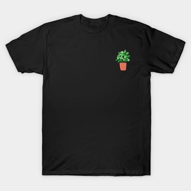 Herb Garden/Basil Leaf Plant T-Shirt by CorgiButtDance